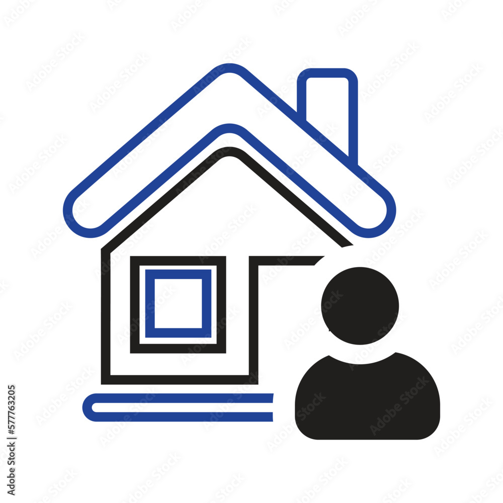 Poster home buying icon