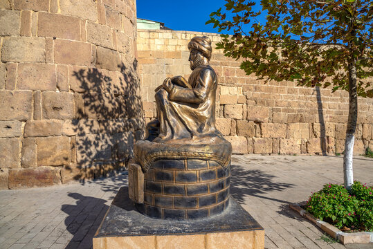 Monument to the poet Mirza Muhammad Tagi Gumri. Dagestan, Russia