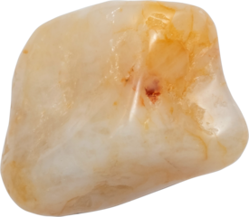healing stone cut out on transparent background.