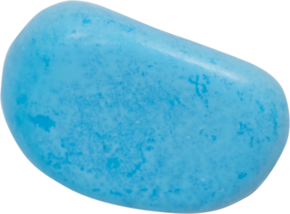 healing stone cut out on transparent background.