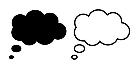 Speech bubble icon. Thinking icon