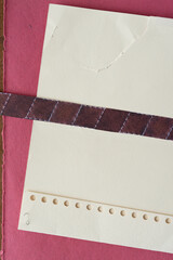 grungy paper background with stripe