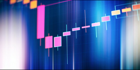 Fundamental and technical analysis concept. Analysis for professional technical analysis on the monitor of a computer.