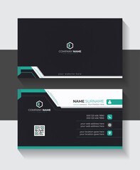 Clean and simple Corporate business card template for business presentation