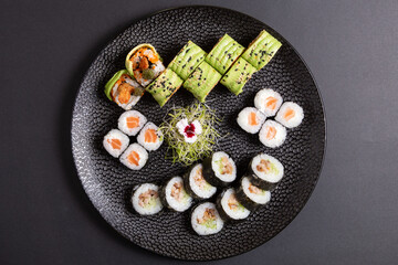 Variety of sushi