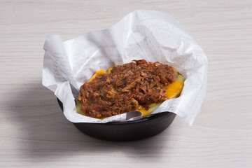 Baked stuffed potato