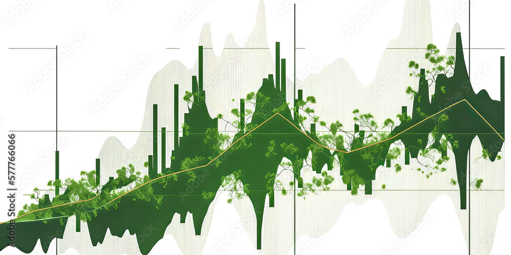 Aufkleber a sleek graph is displayed in a transparent image - generative ai.