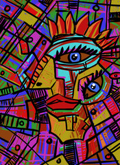 Abstract image for printing - digital painting © neurostructure