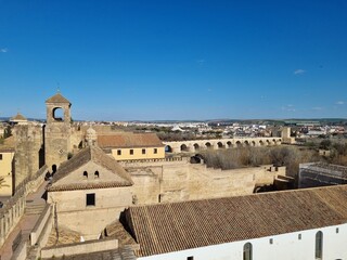 Cordoba, Spain; 28th February 2023: views of The&nbsp;Alc&aacute;zar de los Reyes Cristianos, Spanish for "Castle of the Christian Monarchs", also known as the&nbsp;Alc&aacute;zar of C&oacute;rdoba