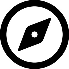 Compass flat icon © Musfiqstock