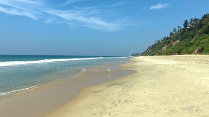 Varkala beach in India 