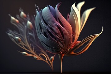 abstract tulip very detailed Generative AI 4
