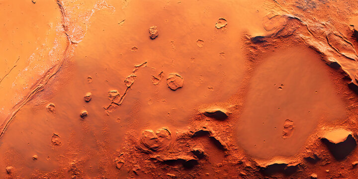 Texture of Mars surface - Generative AI