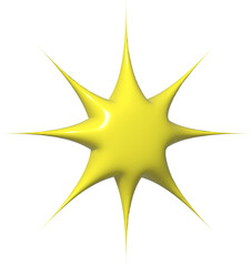 3D Abstract Star Shape