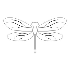 dragonfly icon illustration vector