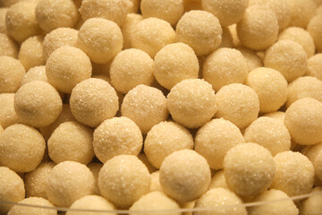 Turkish delight candies in white color