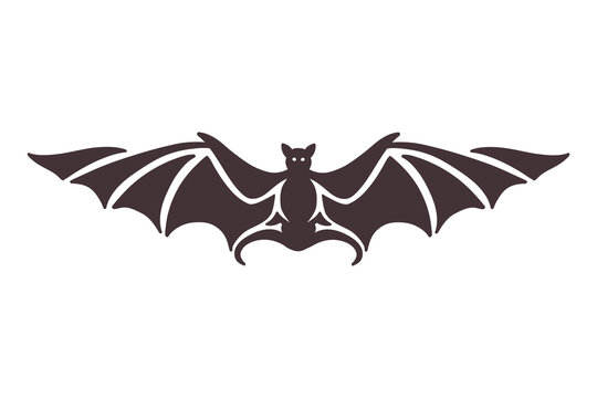 Black bat silouette or symbol