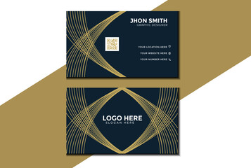 Creative  Design, business Card template, modern layout,  professional visiting card, personal double sided card, vector illustration, flat template