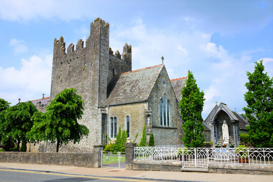 Ancient Trinitarian Abbey in the picturesque village of Adare, County Limerick, Ireland