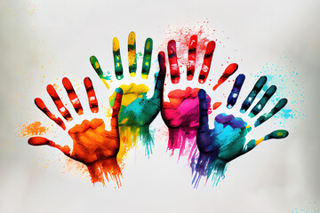 Pride day concept. Generative Ai