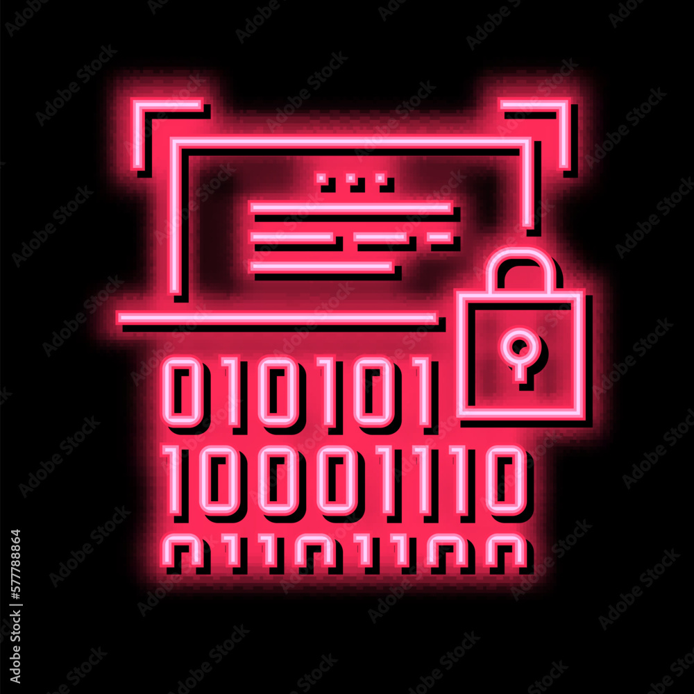 Aufkleber binary encryption color icon vector illustration sign