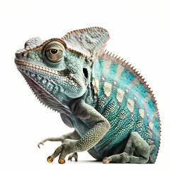 Fototapeta premium Chameleon Close Up. Generative AI