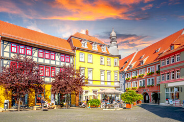 Altstadt, Bad Langensalza, Thueringen, Deutschland  - obrazy, fototapety, plakaty