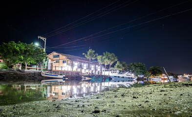 view of a lowtide night