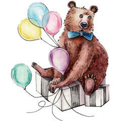 Bear&Balloons
Idea for prints on t-shirts,bags,mugs,posters,postcards,invitations.