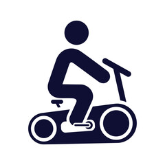 gym cycling equipment icon