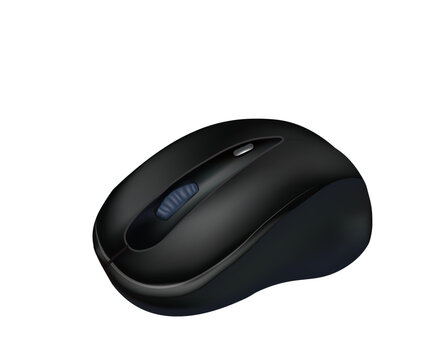 PC wireless mouse. vector illustration