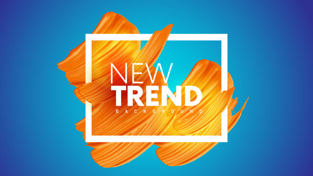 Color Paint Stroke background. New Trend Modern Abstract Template Design Corporate Business Presentation. Marketing Cosmetic Poster. Modern Elegant Looking Certificate Design.  Fashion Product 