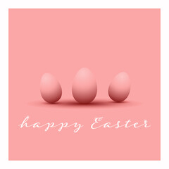 drawing easter postcard with eggs and flowers