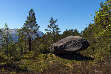 Ruggestein rock, Lysefjord, Norway