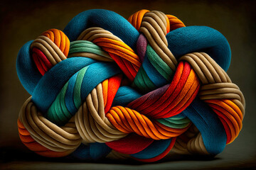 Wollknäuel, ki generated