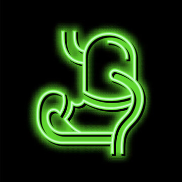 bdp bariatric neon glow icon illustration