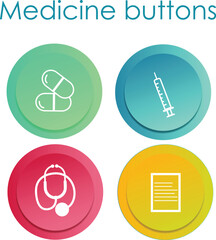 Medicine buttons