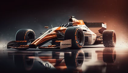 Poster Formula 1 Cars, Generative AI, Illustration © emir