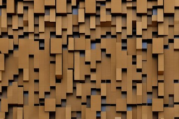 background, pattern made of wood cubes