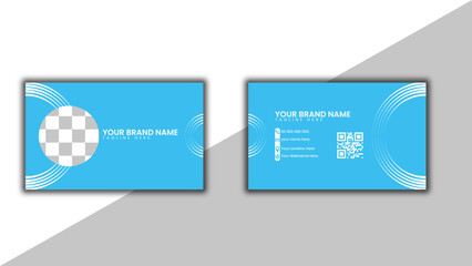 Two Color Combination Minimal Business Card, Modern Business Card, Creative and Clean Business Card Template.