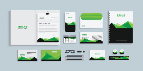 Corporate identity set template, Business stationery set, eps