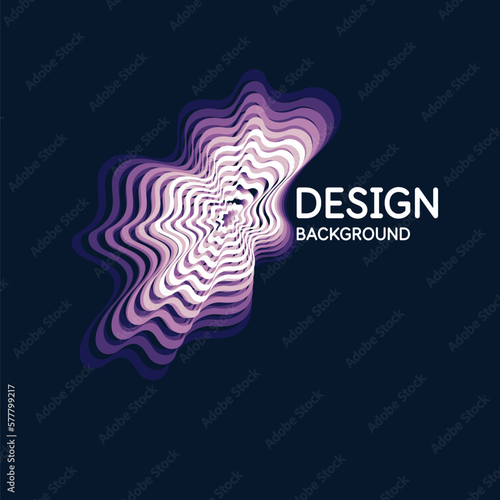 Poster the amorphous elements with the effect of visual distortion. vector illustration