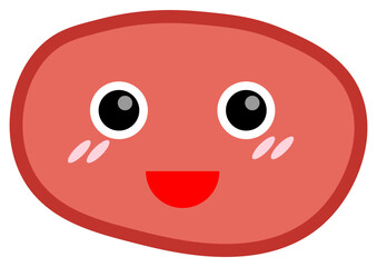 Smile shape icon. Vector illustration.	