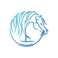 Obraz na płótnie Canvas fursan horse illustration for busines equestrian logo