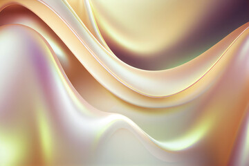 Iridescent colorful wavy background, backdrop, Generative AI