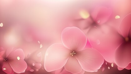 Naklejka na ściany i meble a pink background with pink flowers and a pink background with pink flowers and a pink background with pink flowers and a pink background with pink flowers. generative ai