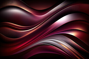 Iridescent colorful wavy background, backdrop, Generative AI