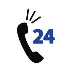 24 hours call support icon