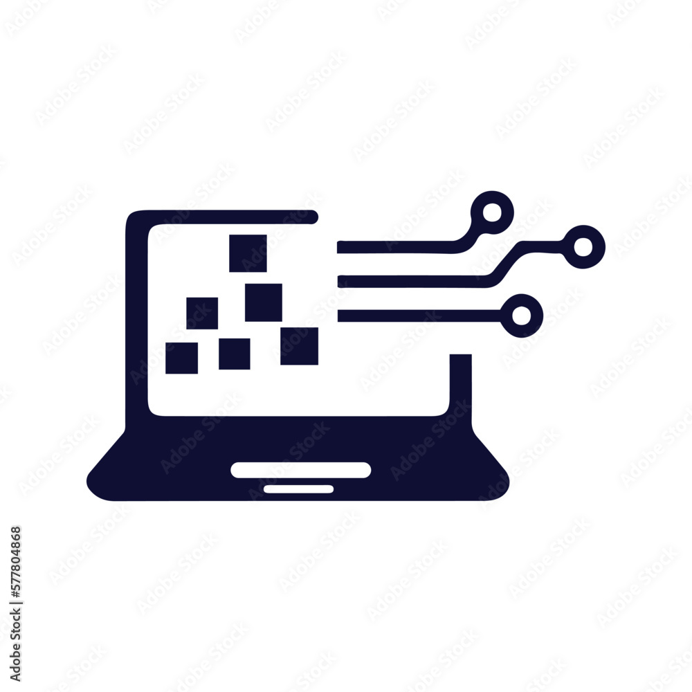 Sticker computer technology icon