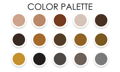 Collection of trendy color combinations. Color palette. Vector illustration